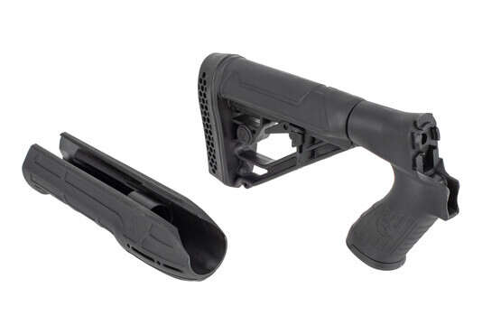 Mossberg 500/590/80 12g Adaptive Tactical M4 Stock and Forend black has sling attach points